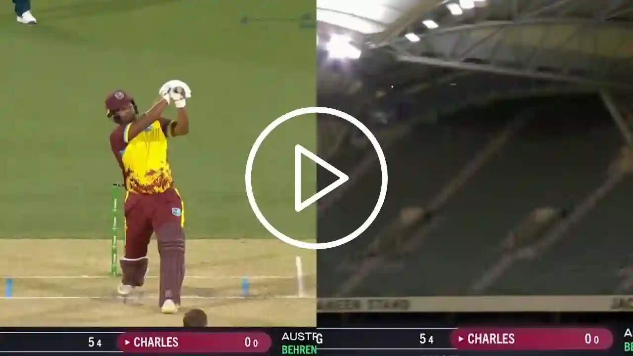 [Watch] Johnson Charles Smashes First-Ball Maximum To Kickstart WI's Chase